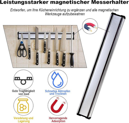 Magnetleiste Wandmontage Edelstahl Messerhalter Magnetisch