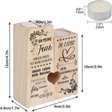 Kerzenständer Ich Liebe Dich Holz Teelichthalter Geschenk