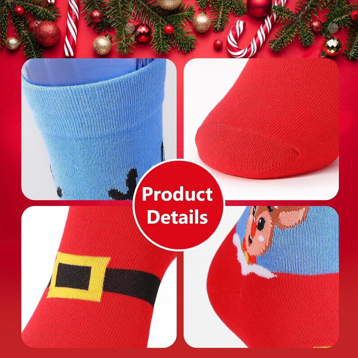 12 Paare Weihnachtssocken Adventskalender 2024 Frauen Kuschelsocken