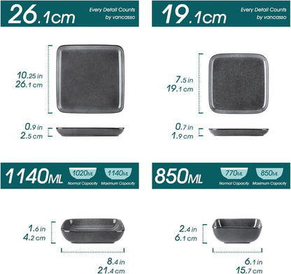 Vancasso STERN Tafelservice Set 16tlg. Steinzeug Geschirr