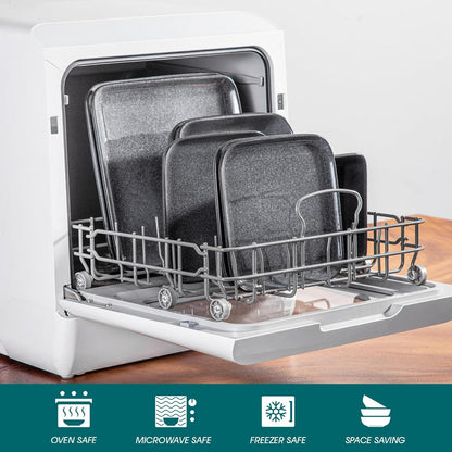 Vancasso STERN Tafelservice Set 16-teilig Grau - Steinzeug Geschirr 4-12 Personen