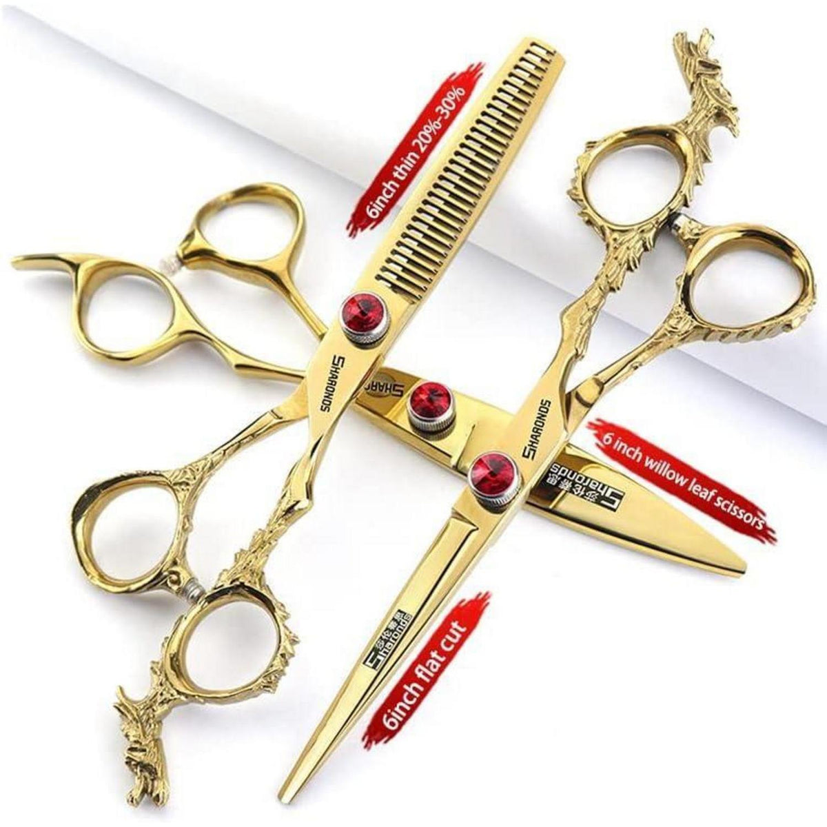 Professionelle Haarschneiderschere Set 6 Zoll Edelstahl