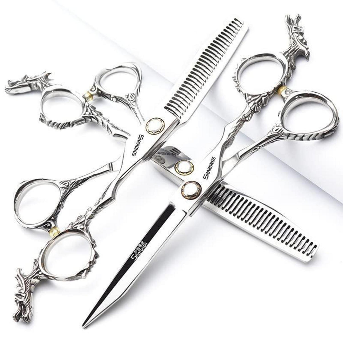 Professionelle Haarschneiderschere Set 6 Zoll Edelstahl