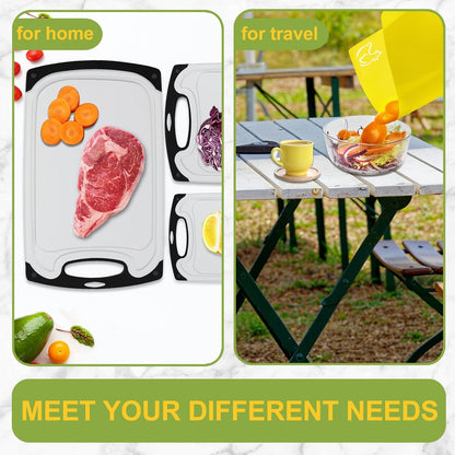 Schneidebrett Set Kunststoff 3er, 4 Flexibel, Aufhängeloch