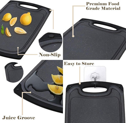 Frühstücksbrettchen Set mit Saftrille und Steakmessern