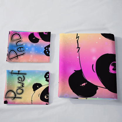 Kinder Bettwäsche Set Panda Motiv 135x200cm