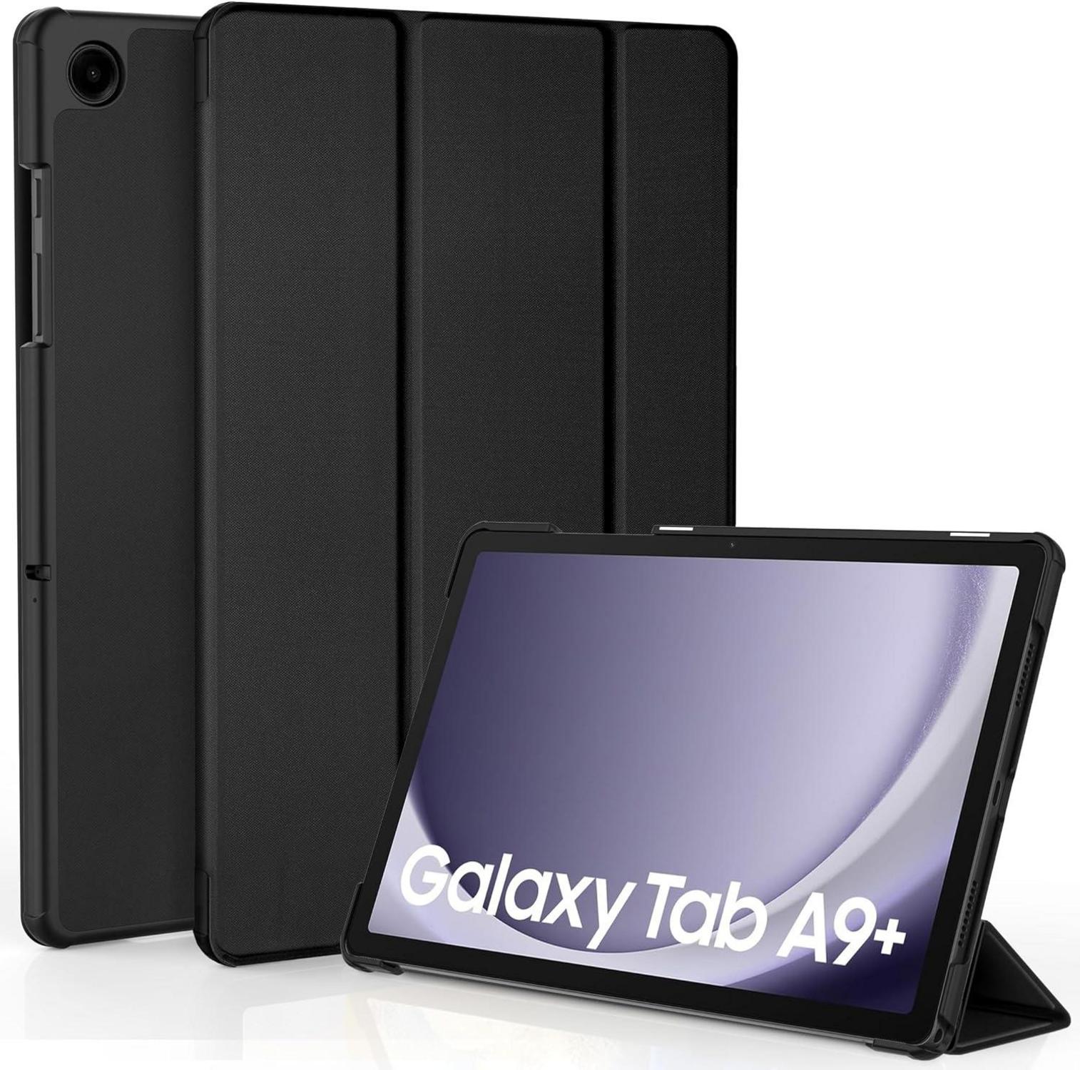 EasyAcc Samsung Galaxy Tab A9+ 11 Zoll 2023 Schutzhülle Schwarz PU