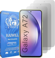 Displayschutzfolie Samsung Galaxy A72 9H Matt Anti-Reflex 3er Pack