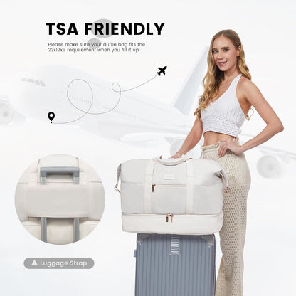 Weekender Reisetasche Damen Sporttasche Handgepäck Tasche Groß Travel