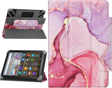 Universal Tablette Schutzhülle 7-8 Zoll Magnetic Rosa Marmor