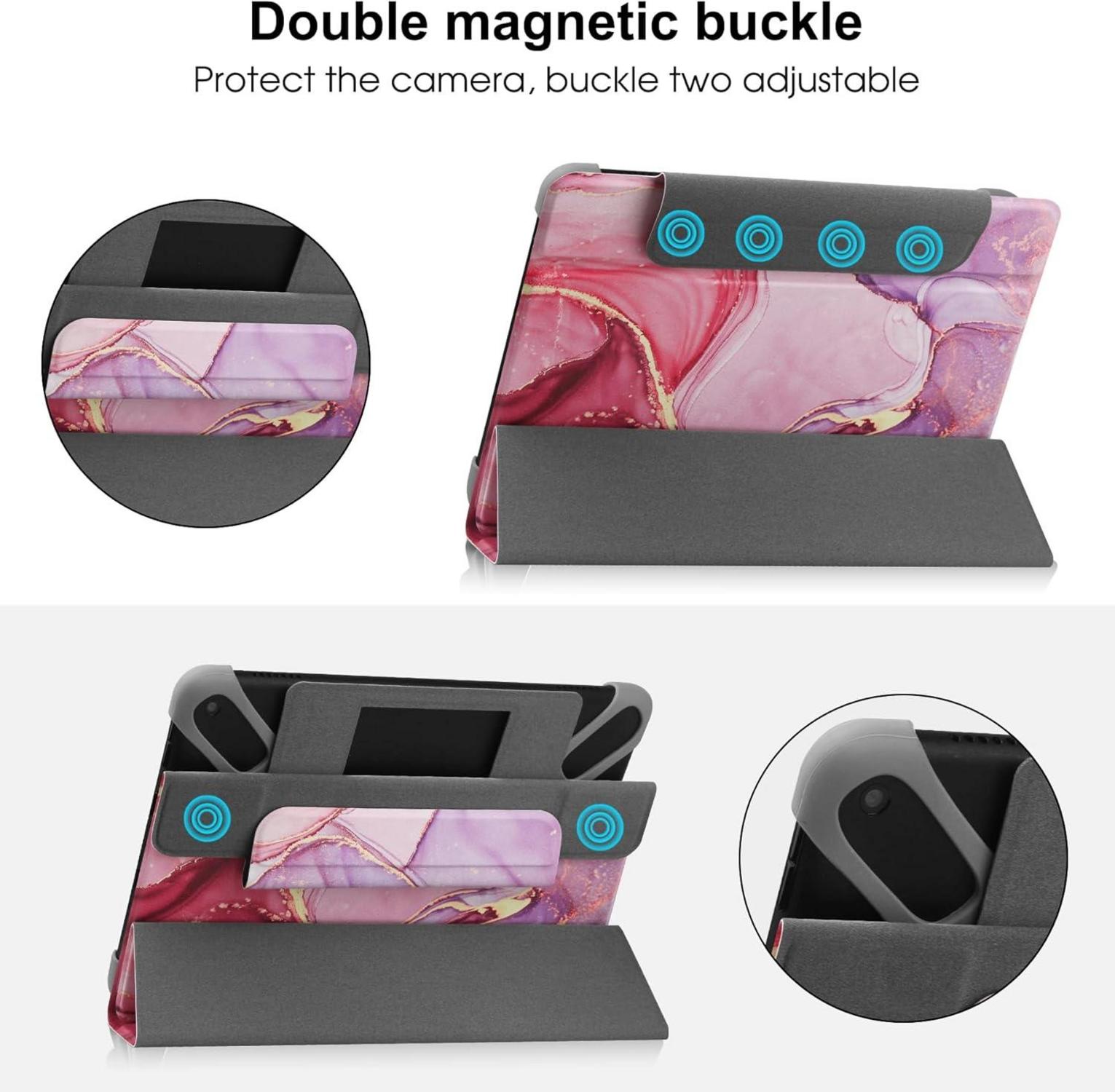 HoYiXi Tablet Hülle 7-8 Zoll Rosa Marmor Universal Schutzhülle