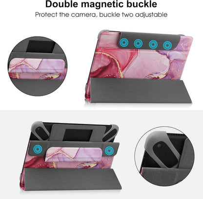HoYiXi Tablet Hülle 7-8 Zoll Rosa Marmor Universal Schutzhülle