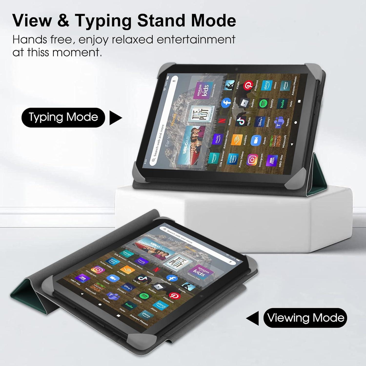 Universal Tablet Hülle 7-8 Zoll Grün mit Ständer