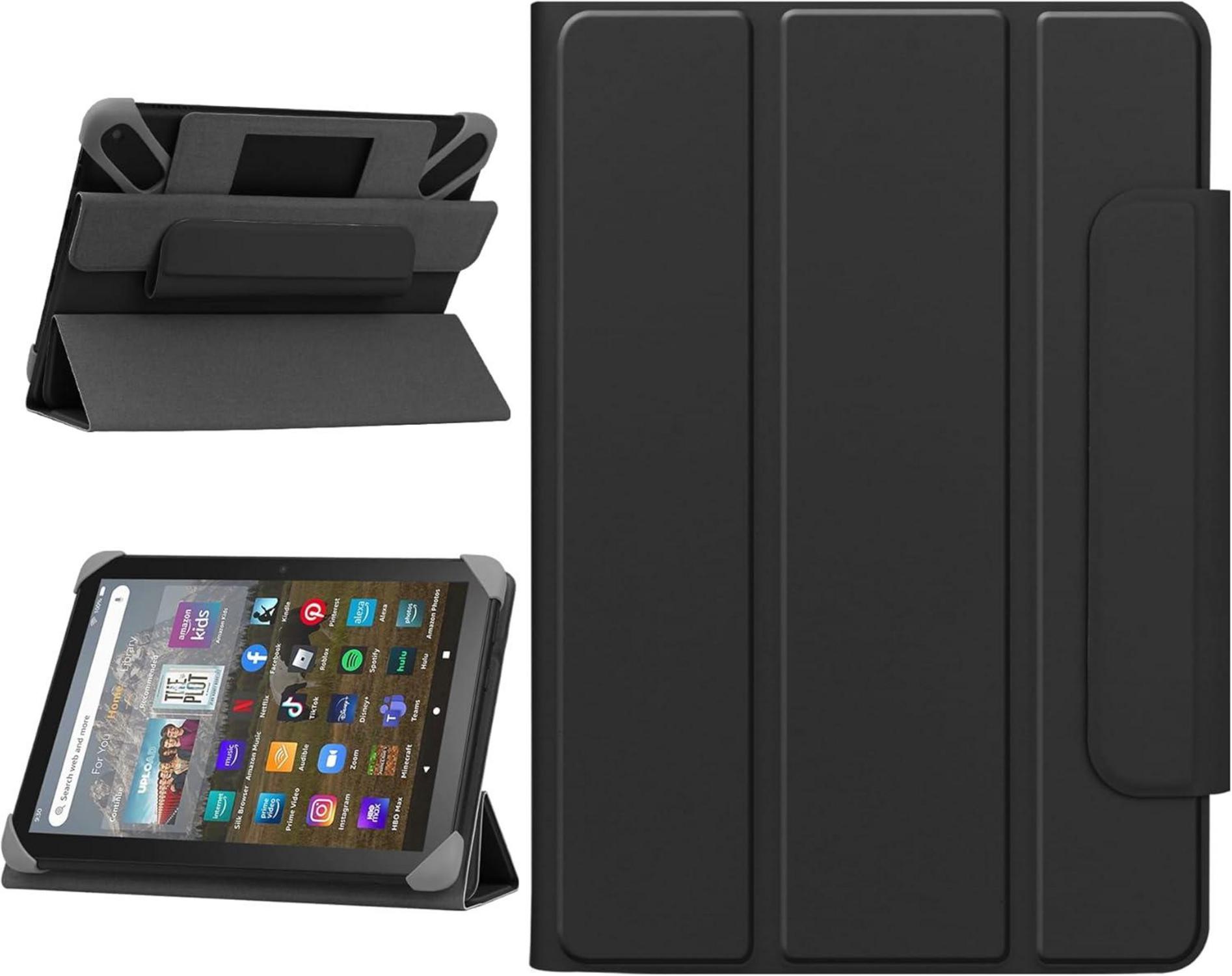 Universal Tablet Schutzhülle mit Ständer für 7-8 Zoll - Schwarz