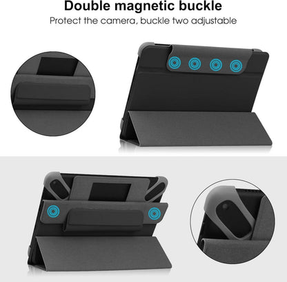 Universal Tablet Hülle 7-8 Zoll Magnetic Snap Ständer Schwarz