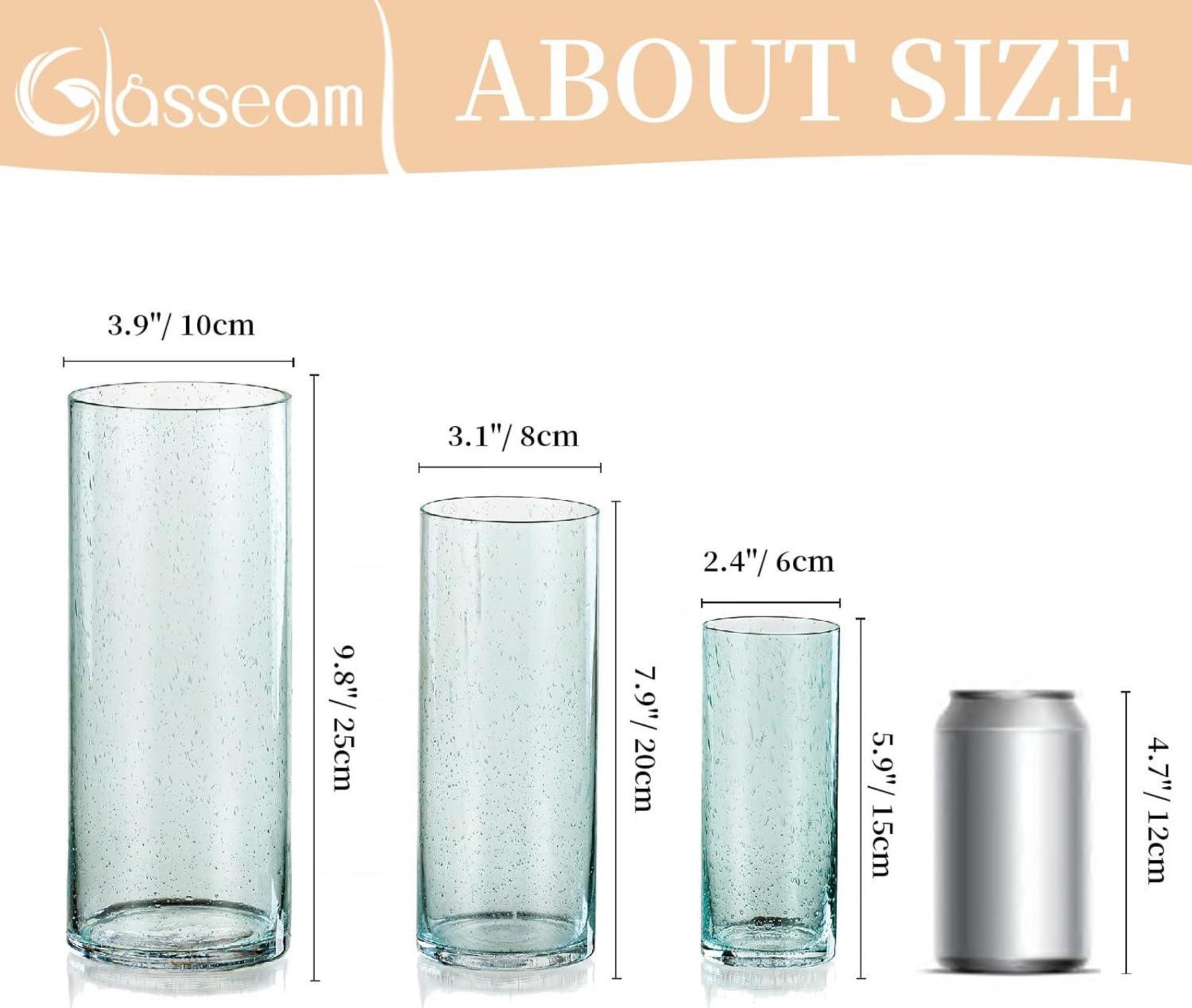 Großes 3er Set Rosa Glas Windlicht Kerzenhalter Garten Moderne Deko