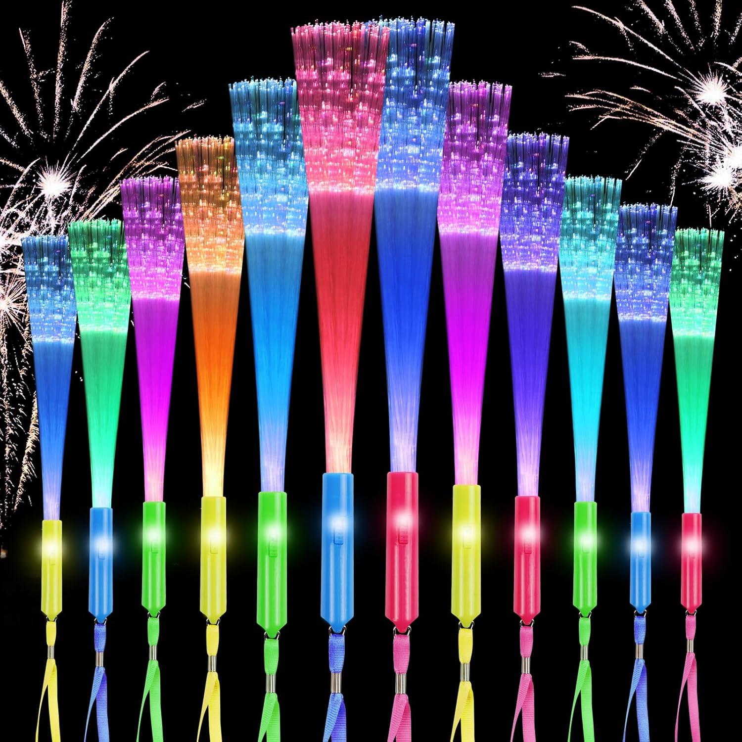 Leuchtstab Glasfaser LED Leuchtstäbe Partyzubehör Glow in The Darkness