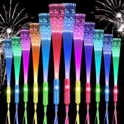 Leuchtstab Glasfaser LED Leuchtstäbe Partyzubehör Glow in The Darkness