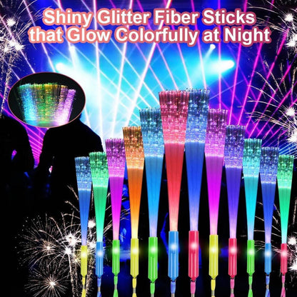 Leuchtstab Glasfaser LED Leuchtstäbe Partyzubehör Glow in The Darkness