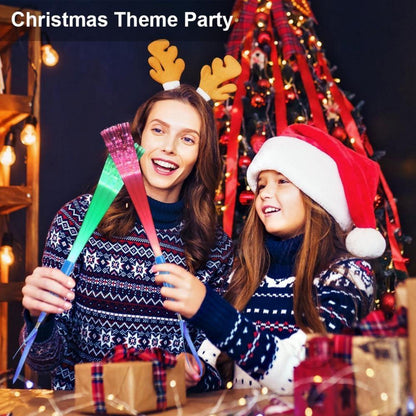 12er Set LED Leuchtstäbe Glasfaser Glow Partyzubehör für Kinder