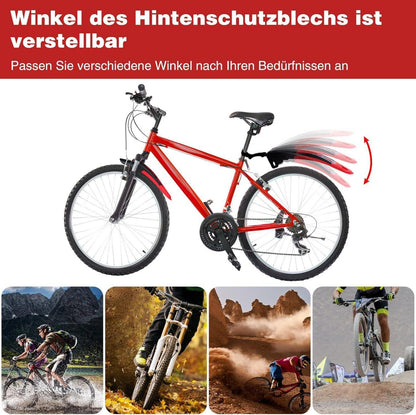 Fahrrad Schutzblech Set 24-29 Zoll MTB Road Bike Schwarz Grau