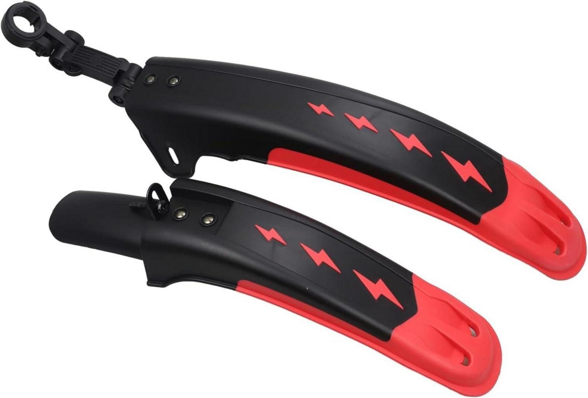 Fahrrad Schutzblech Set Universal Bike Fender 24-29 Zoll Schwarz-Rot