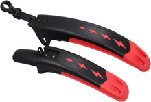 Fahrrad Schutzblech Set Universal Bike Fender 24-29 Zoll Schwarz-Rot