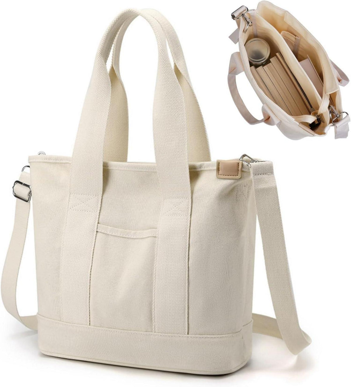 Canvas Handtasche Umhängetasche Damen Schultertasche Shopper