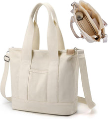 Canvas Handtasche Umhängetasche Damen Schultertasche Shopper