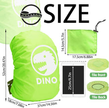 Regenschutz Schulranzen 30-40L Dinosaurier Reflektorstreifen