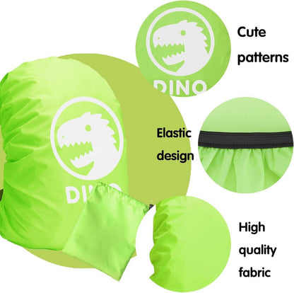 Regenschutz Schulranzen Rucksack 30-40L Dinosaurier Grün