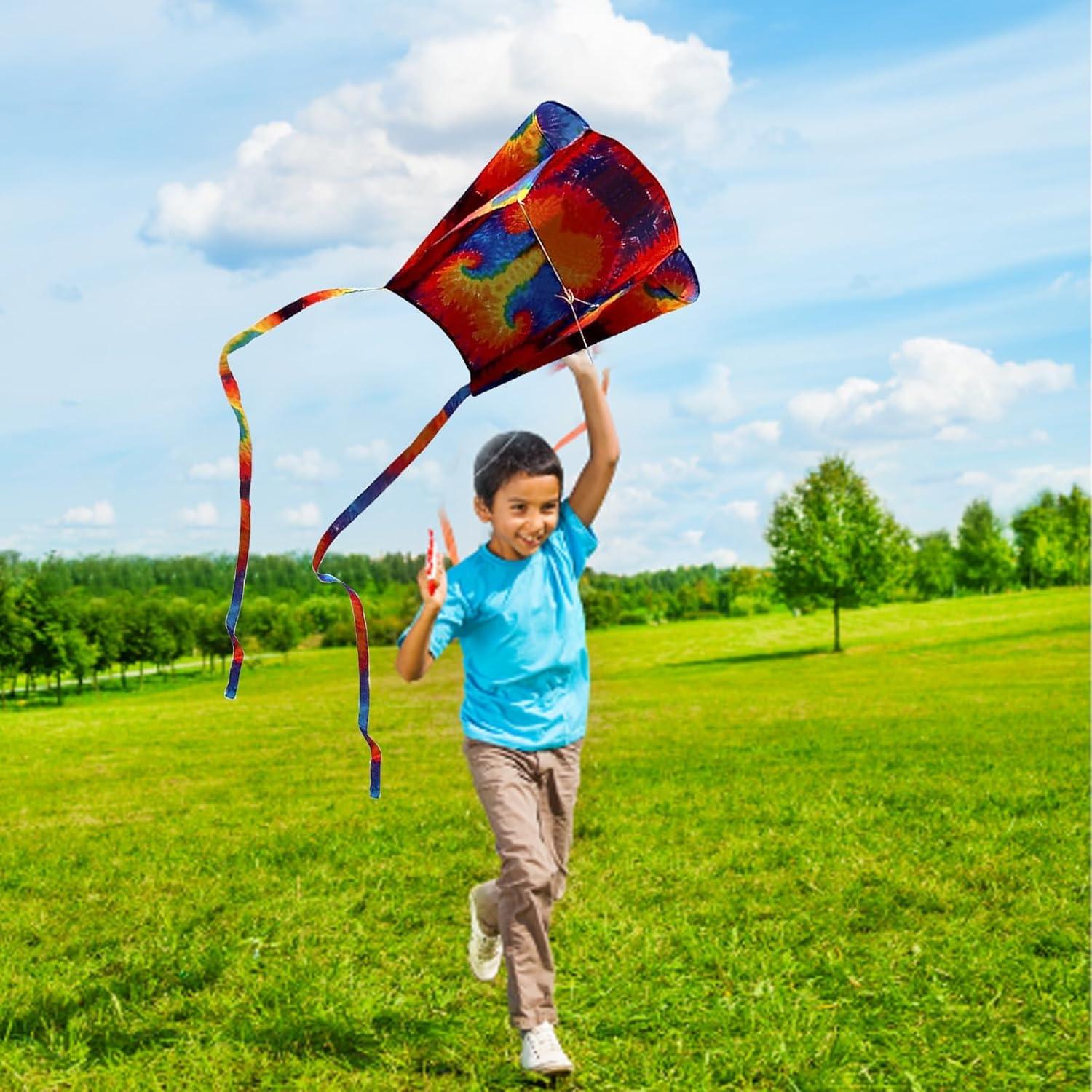 Regenbogen Drachen Kinder Pocket Kite Flugdrachen Outdoor Lenkdrachen 30m Schnur