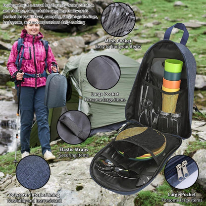 Camping-Kochgeschirr-Set aus Edelstahl für Outdoor-Abenteuer