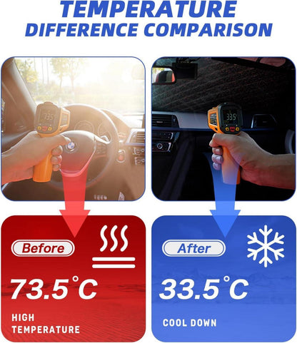 Auto Windschutzscheibenabdeckung Frost Sonne Schutz Größe L
