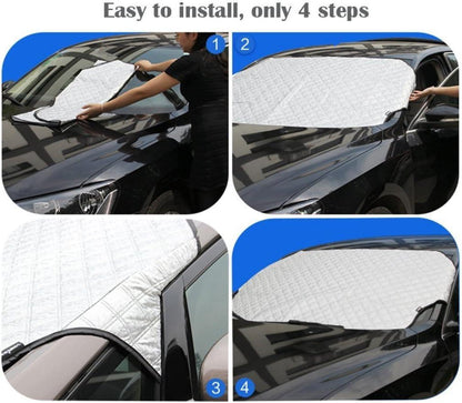 Auto Windschutzscheibenabdeckung Schnee Eis Frost UV-Schutz wasserabweisend L