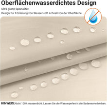 Duschvorhang Beige 240x180cm Antischimmel Polyester