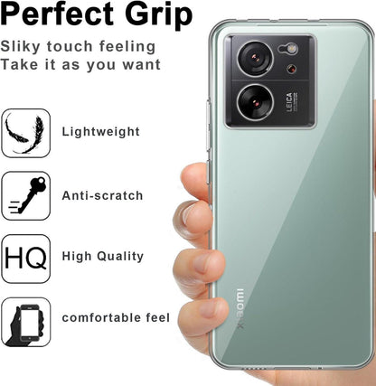 Transparente Hülle für Xiaomi 13T / 13T Pro 5G + 2 Schutzfolien