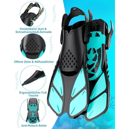 Lealinga Tauchmaske mit Flossen für