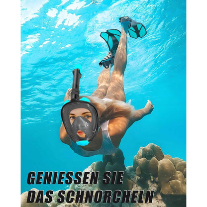 Lealinga Tauchmaske mit Flossen für