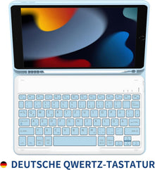Bluetooth Tastatur Hülle iPad 10.2 9./8./7. Gen, QWERTZ