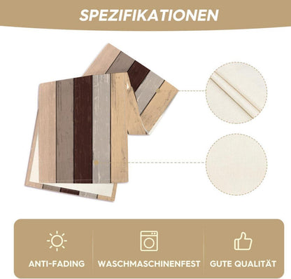 Brauner Rustikaler Holz Herbst Tischläufer 40x140cm Party Dekor