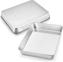 Edelstahl Backblech Set Rechteckig 31,5x24,7x5cm Spülmaschinenfest
