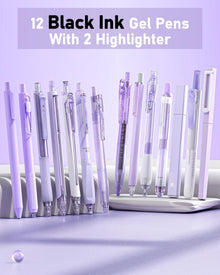 14-teiliges Gel-Stift-Set mit Etui, 0,5 mm feine