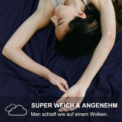 Bettwäsche-Set 200x200 Blau, Weiche