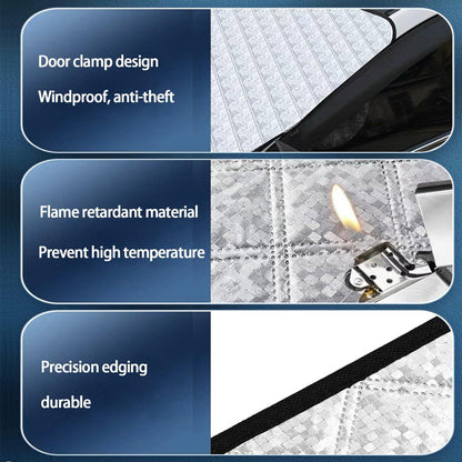 Auto Frontscheibenabdeckung Frostabdeckung Sonnenschutz 150x100cm