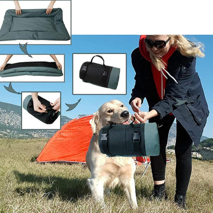 Hundedecke für Unterwegs Faltbar Wasserdicht orthopädisches Hundebett
