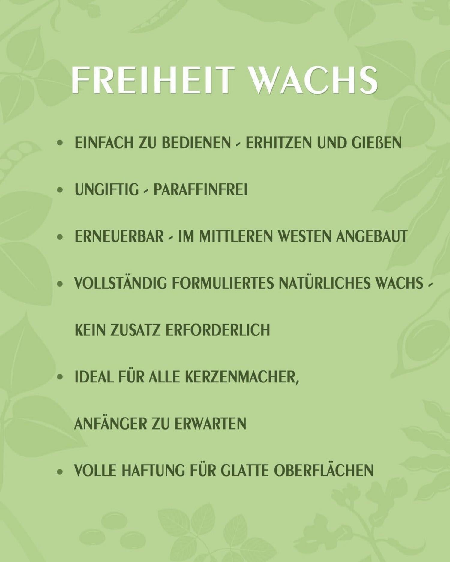 Sojawachs für Kerzen 1.8kg, Premium Bio-Kerzenwachs, Natürlich & Rein