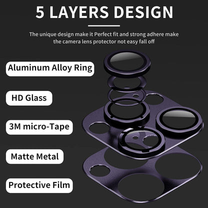 Kameraschutzglas iPhone 14 Pro Max 9H Härte Displayschutzfolie Lila
