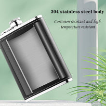 2X Edelstahl Flachmann 8oz/227ml + 3oz/80ml Hip Flask