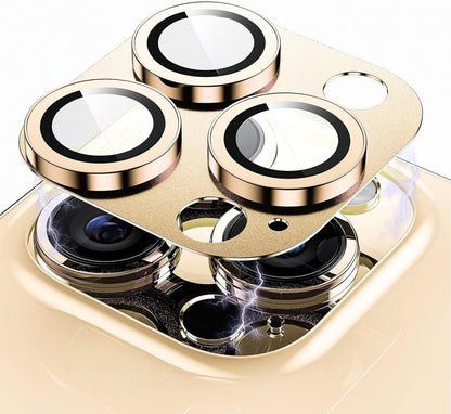 Kameraschutz für iPhone 14 Pro/Max 9H Härte Gold